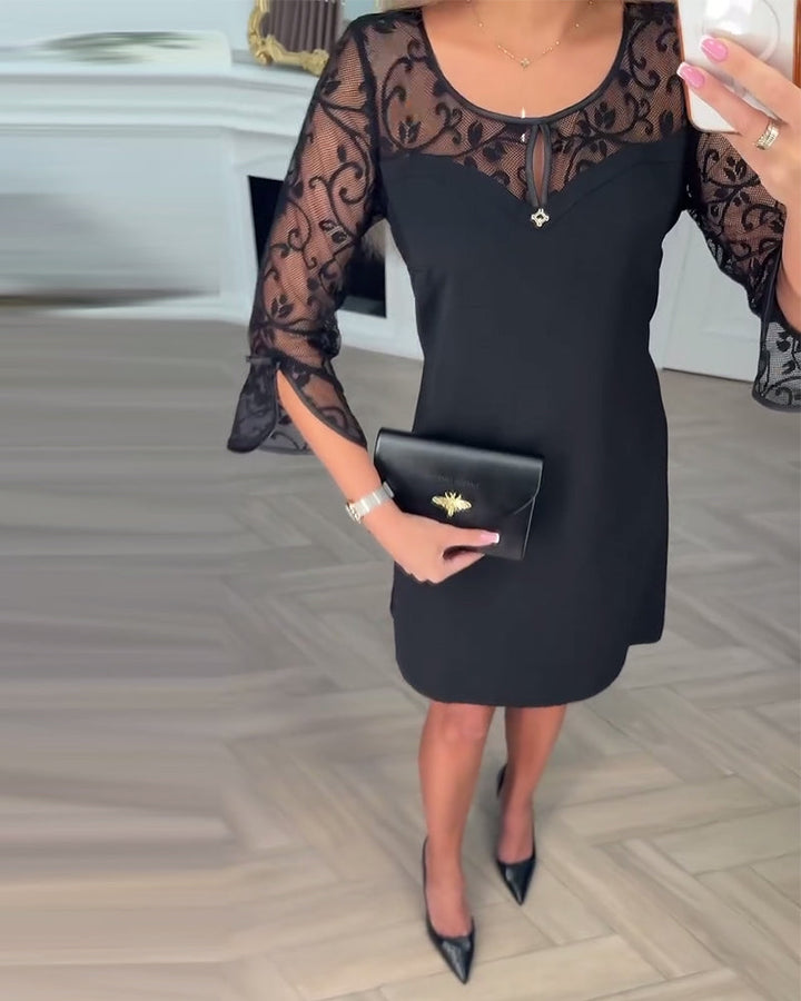 Elegantní patchworkové šaty