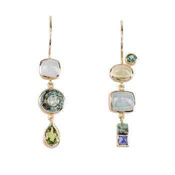 Vzhled | Zlaté visací náušnice