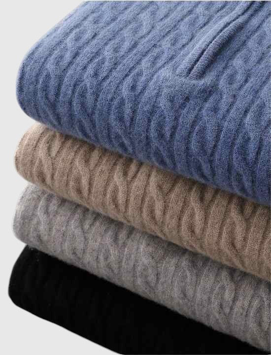 Libuše- Pletená polokošile z kašmíru Deneb