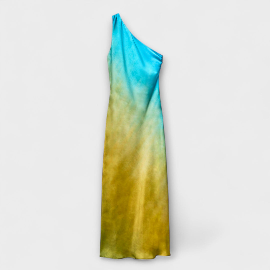 Arabella - Midi šaty na jedno rameno