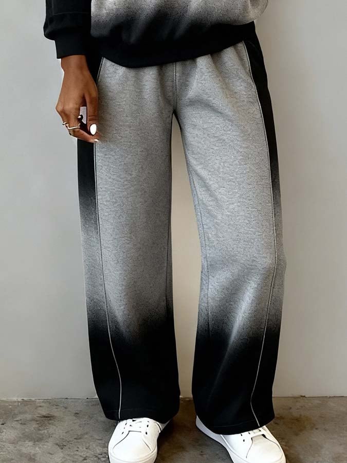 Dámský ležérní set v kontrastních barvách s přechodem